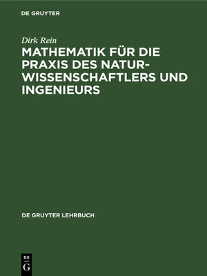 cover image of Mathematik für die Praxis des Naturwissenschaftlers und Ingenieurs